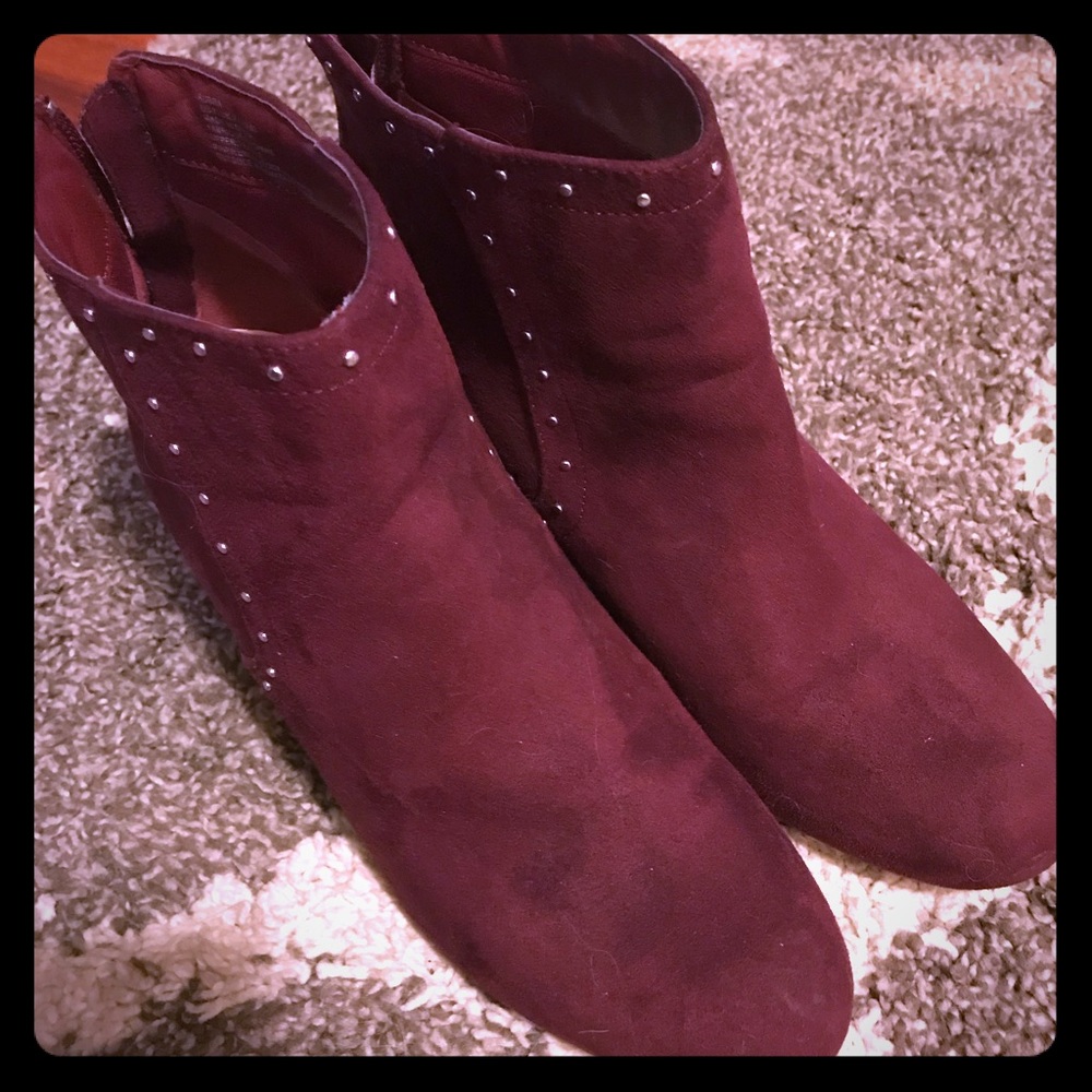 Burgundy Booties